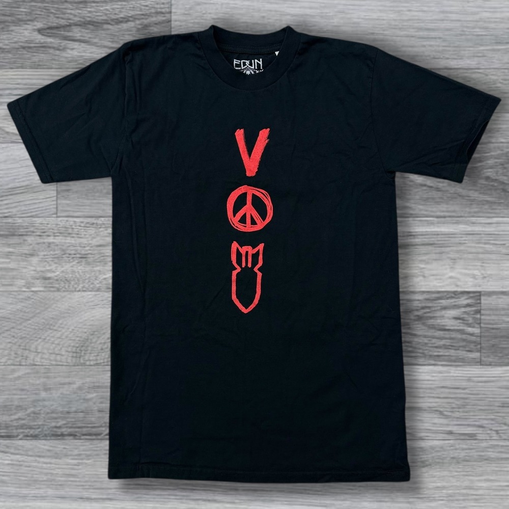 Vtg U2 Vertigo Tour T Shirt Mens Medium Black 2005 Edun Live Concert Rock Tee